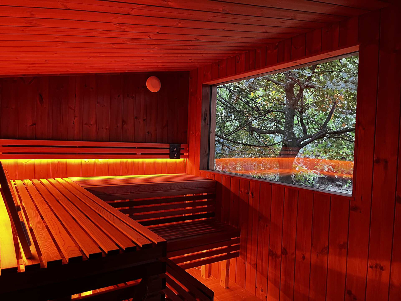 Sauna inside