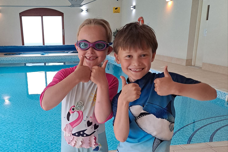 Children enjoying the pool