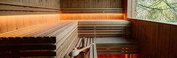Woodland sauna